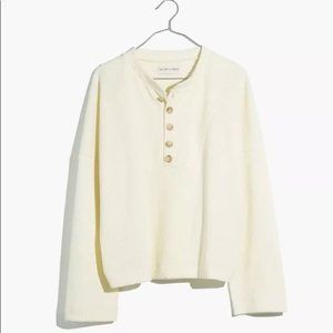 Texture & Thread Seamed Henley Top